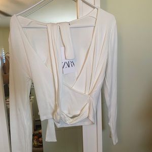 ZARA wrap top